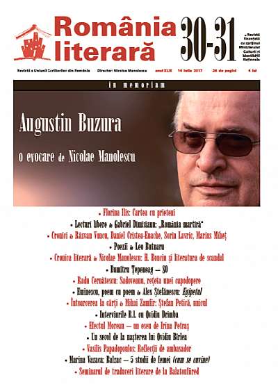 Revista Romania Literara Nr. 30-31/2017