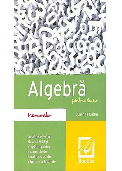 Memorator Algebra Pentru Liceu