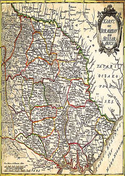Harta Moldova 1788