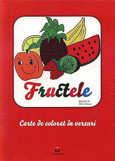 Fructele: bloc de colorat in versuri