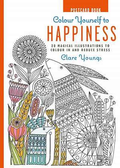 Colour Yourself to Happiness Postcard Book