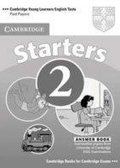 Cambridge Young Learners English Tests Starters 2 Answer Booklet