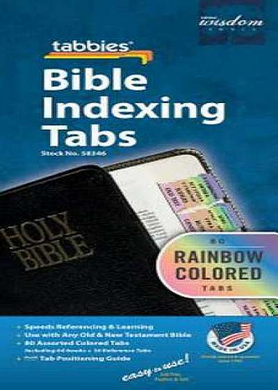 Rainbow Bible Indexing Tabs Old & New Testament