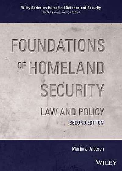 Coperta cărții Foundations of Homeland Security