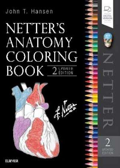 Carte de colorat anatomie Netter. Netter's Anatomy Coloring Book Updated Edition