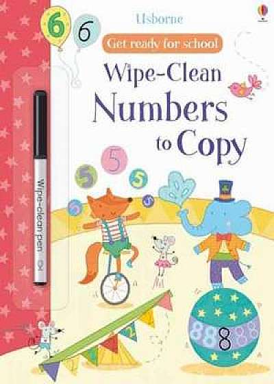 Get Ready For School Wipe-Clean Numbers to Copy