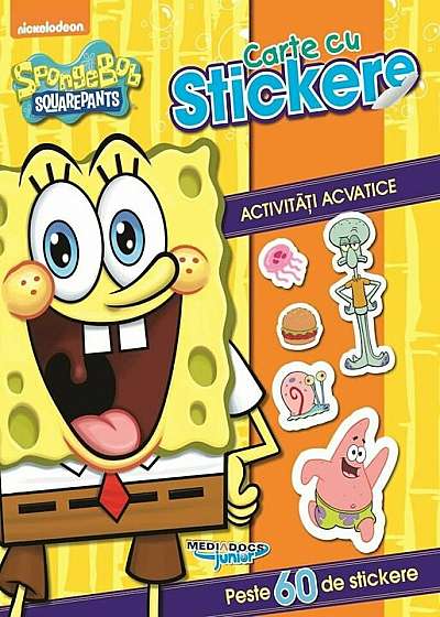 SpongeBob. Carte cu stickere. Activitati acvatice
