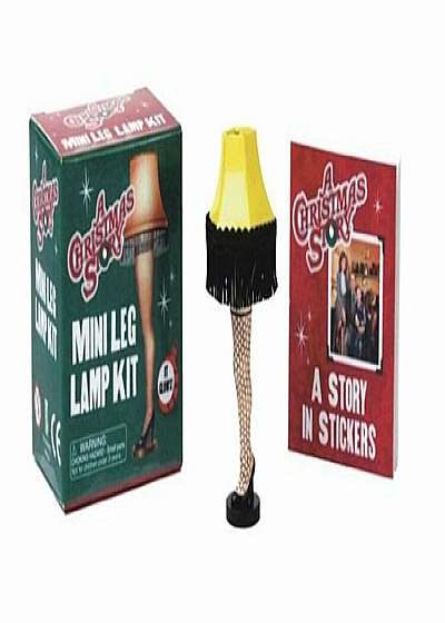 A Christmas Story Mini Leg Lamp Kit 'With Replica of Leg Lamp and Sticker Book'