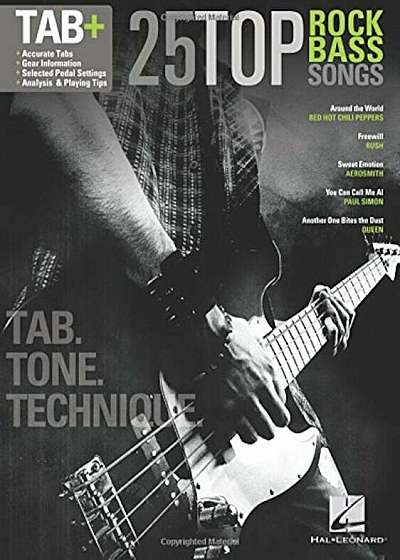 25 Top Rock Bass Songs: Tab. Tone. Technique., Paperback