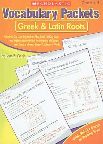 Vocabulary Packets: Greek & Latin Roots, Paperback