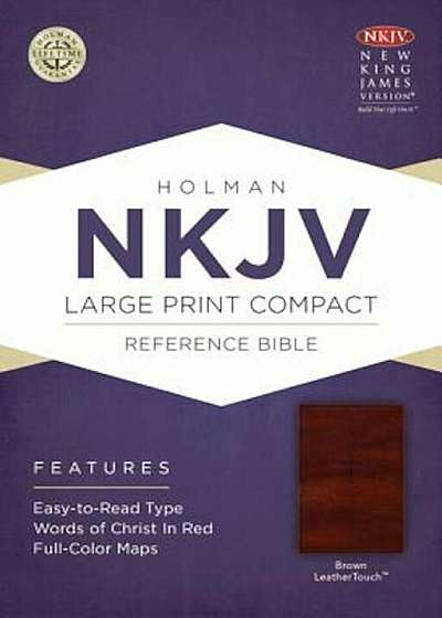 Large Print Compact Reference Bible-NKJV, Hardcover