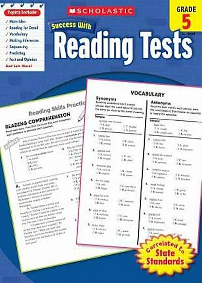 Reading Tests, Grade 5, Paperback