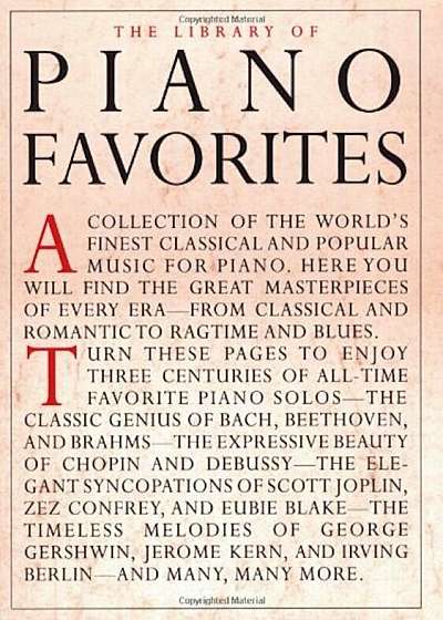 Library of Piano Favorites, Paperback