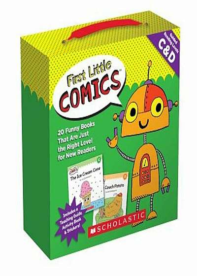 First Little Comics Parent Pack: Levels C & D: 20 Funny Books That Are Just the Right Level for New Readers, Hardcover