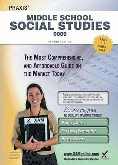 Praxis Middle School Social Studies 0089 Teacher Certification Study Guide Test Prep, Paperback