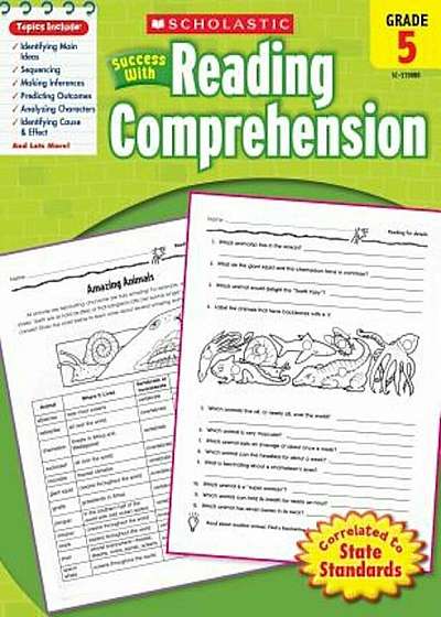 Scholastic Success with Reading Comprehension, Grade 5, Paperback