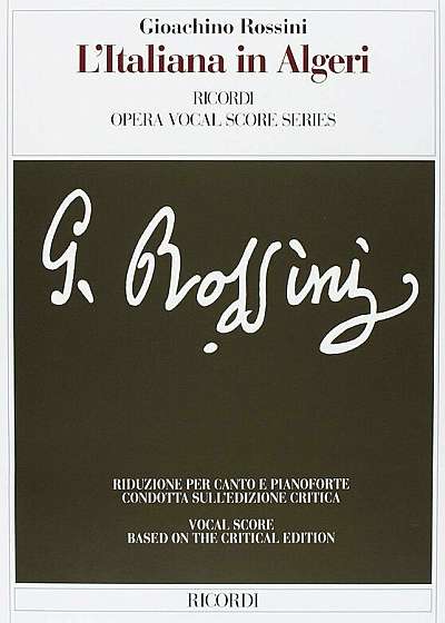 L'Italiana in Algeri: Vocal Score Critical Edition, Paperback