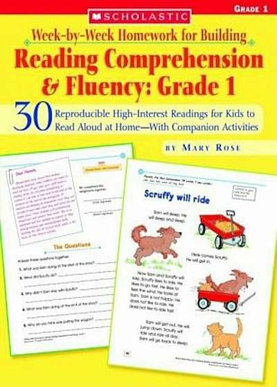 Week-By-Week Homework for Building Reading Comprehension & Fluency: Grade 1: 30 Reproducible High-Interest Readings for Kids to Read Aloud at Home--Wi, Paperback