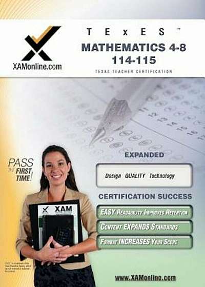 TExES Mathematics 4-8 115 Teacher Certification Test Prep Study Guide, Paperback
