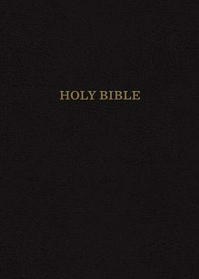 KJV, Reference Bible, Giant Print, Bonded Leather, Black, Indexed, Red Letter Edition, Hardcover