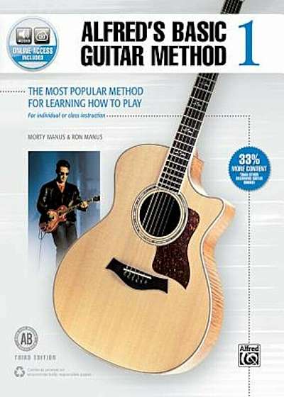 Alfred's Basic Guitar Method, Bk 1: The Most Popular Method for Learning How to Play, Book & Online Audio, Paperback