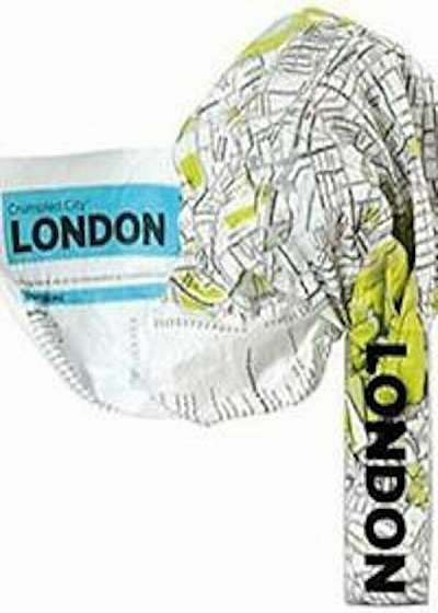 London Crumpled City Map, Paperback