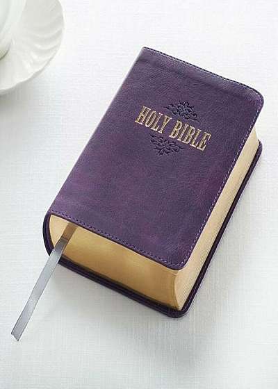 KJV Compact Large Print Lux-Leather Purple, Hardcover