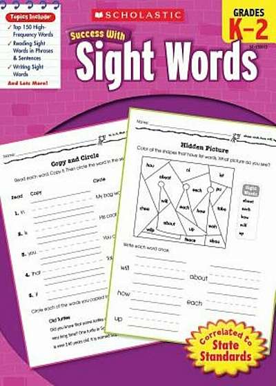 Scholastic Success with Sight Words, Grades K-2, Paperback