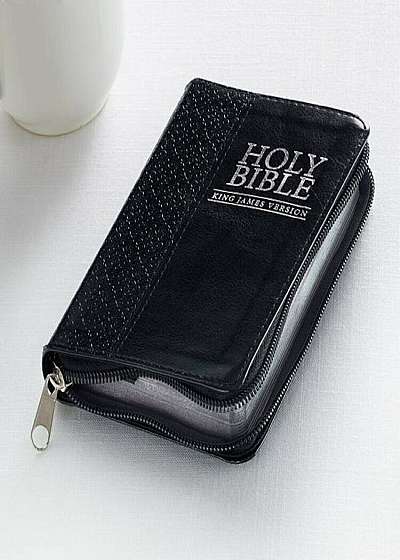 KJV Mini Pocket Edition: Zippered Black, Hardcover