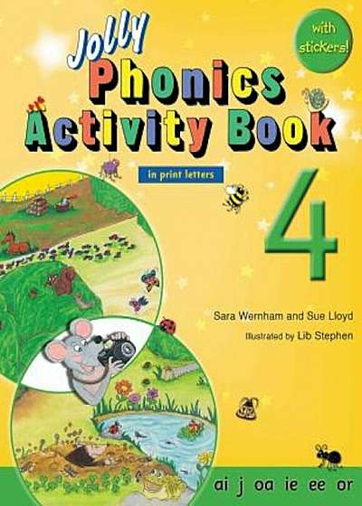 Jolly Phonics Activity Book 4 (in Print Letters), Paperback