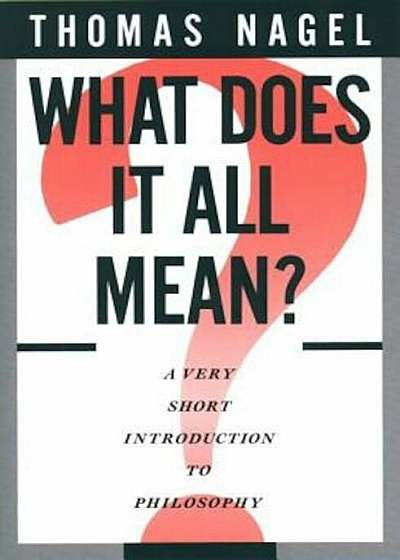 What Does It All Mean': A Very Short Introduction to Philosophy, Paperback