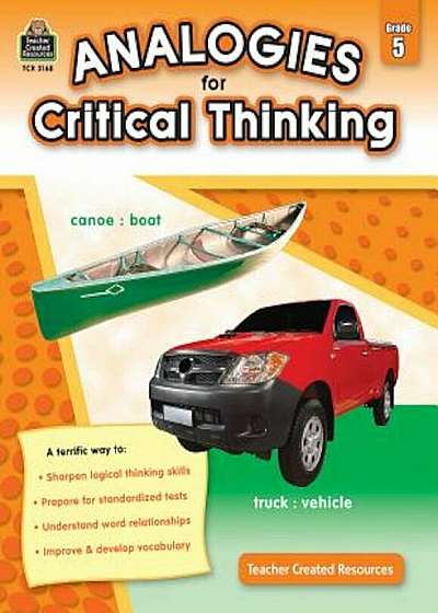 Analogies for Critical Thinking Grade 5, Paperback