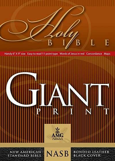 Giant Print Handy-Size Bible-NASB, Hardcover