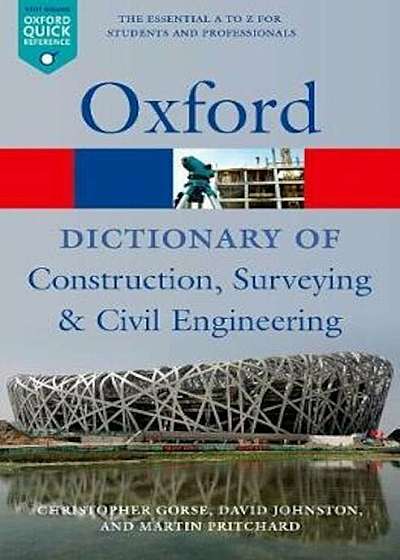 Coperta cărții Dictionary of Construction, Surveying, and Civil Engineering, Paperback