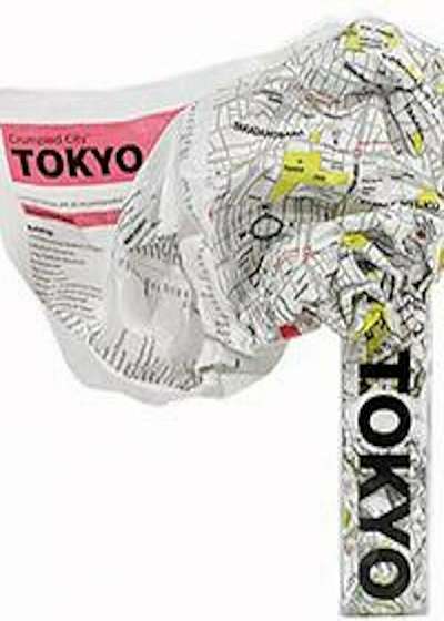 Tokyo Crumpled City Map, Hardcover
