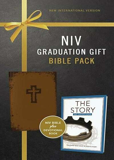 NIV, Graduation Gift, Bible Pack for Him, Brown, Red Letter Edition, Hardcover