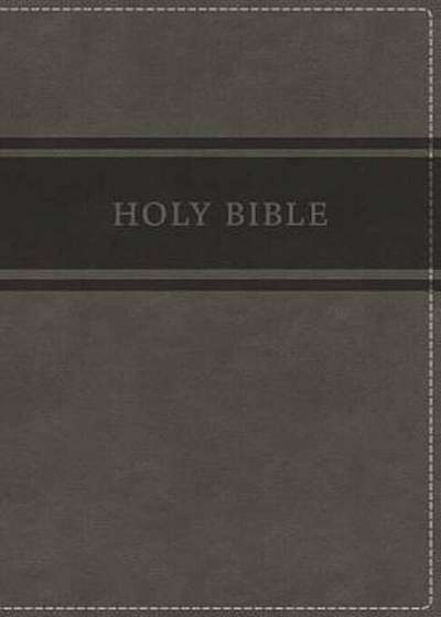 KJV, Deluxe Gift Bible, Imitation Leather, Gray, Red Letter Edition, Hardcover