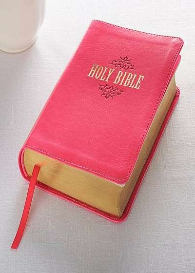 KJV Compact Large Print Lux-Leather Pink, Hardcover