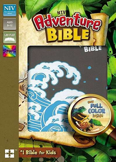 NIV Adventure Bible, Imitation Leather, Gray, Full Color Interior, Hardcover