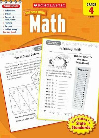 Math, Grade 4, Paperback