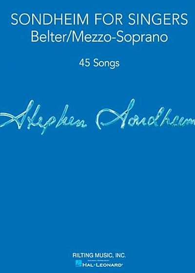 Sondheim for Singers: Belter/Mezzo-Soprano, Paperback