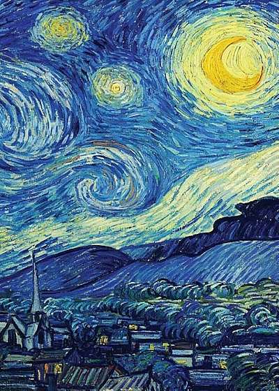 Van Gogh's Starry Night, Artist Drawing Pad: Blank Sketchbook (Extra Large-Made with Standard White Paper-Best for Crayons, Colored Pencils, Watercolo, Paperback