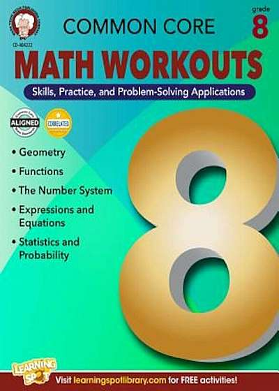 Common Core Math Workouts, Grade 8, Paperback