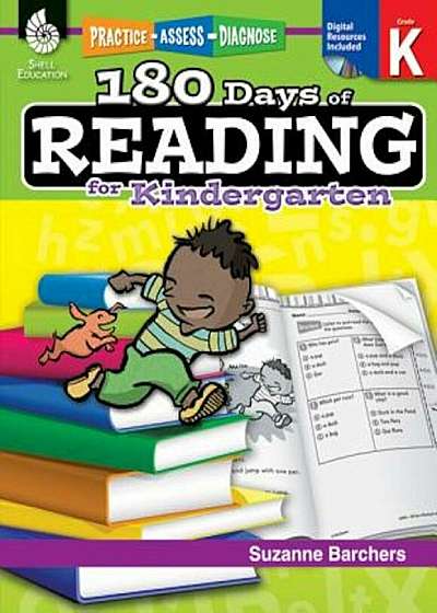 180 Days of Reading for Kindergarten (Grade K): Practice, Assess, Diagnose, Paperback