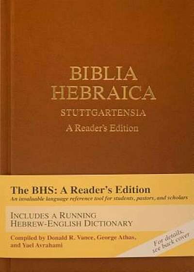 Biblia Hebraica Stuttgartensia: A Reader's Edition, Hardcover