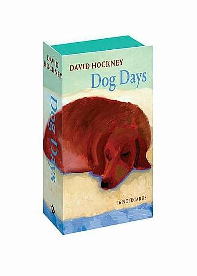 David Hockney Dog Days: Notecards, Paperback