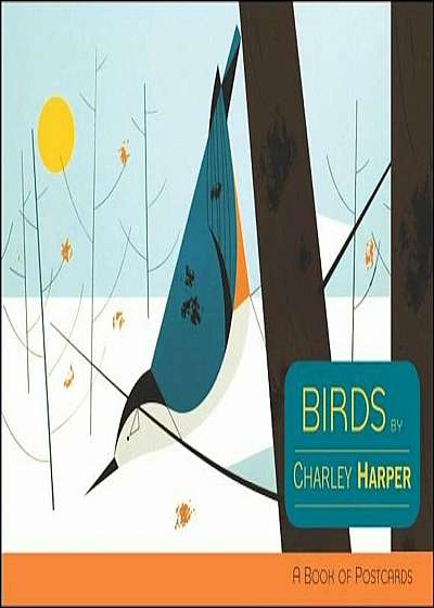Postcard Bk-Charley Harper Bir, Paperback