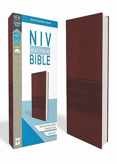 NIV, Value Thinline Bible, Imitation Leather, Burgundy, Hardcover