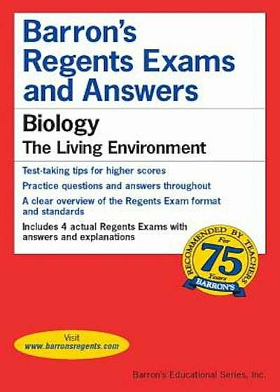 Barron's Regents Exams and Answers: Biology--The Living Environment, Paperback