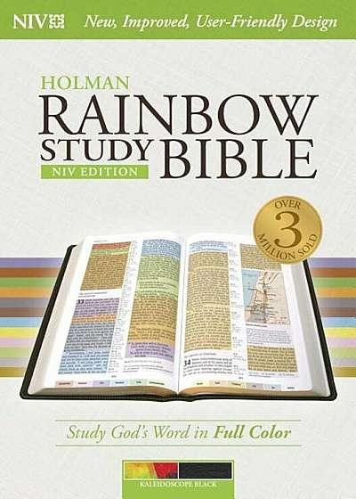 Rainbow Study Bible-NIV-Kaleidoscope, Hardcover